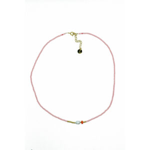 ketting Mia roze miyuki en parel