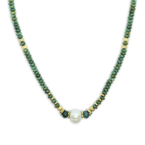 ketting isa groen kraaltjes